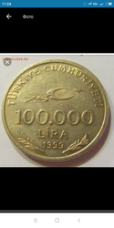 100.000лира 1999года